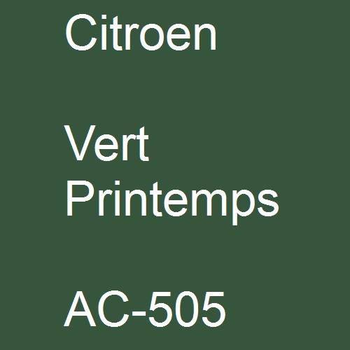 Citroen, Vert Printemps, AC-505.